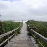 Cocoa Beach behind Wakulla Suites