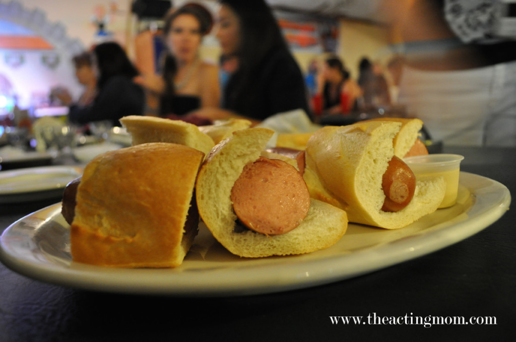 Knockwurst sausage sliders at the Willow Tree Cafe Sanford FL