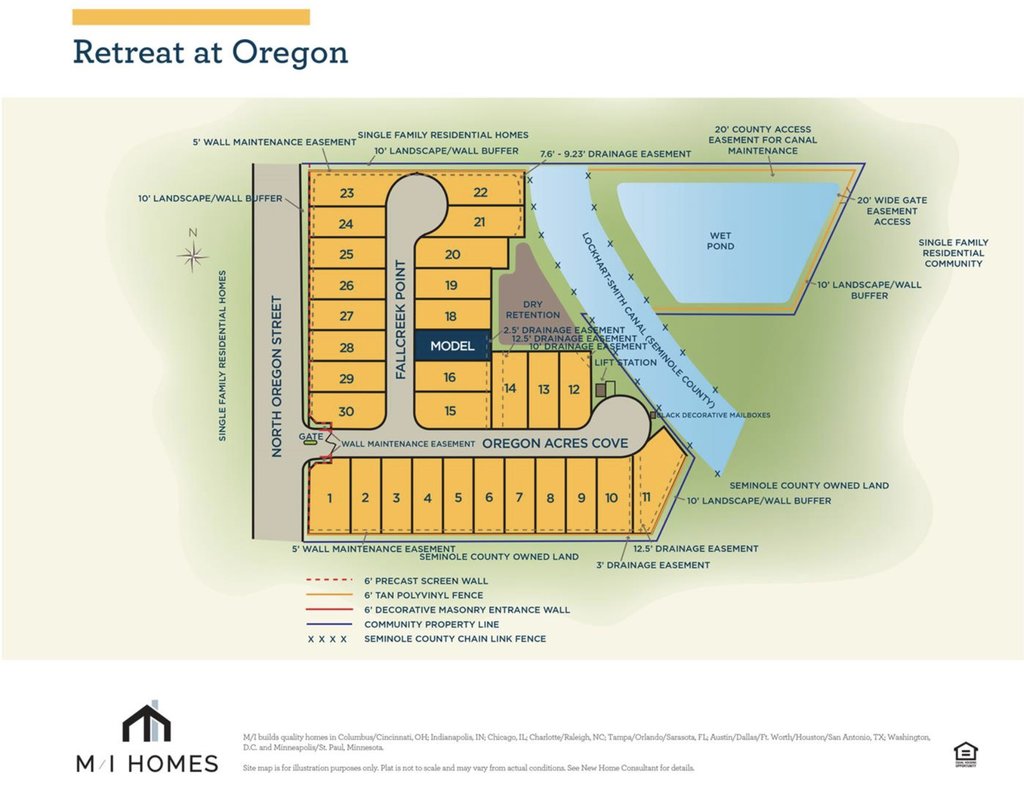 Retreat at Oregon Sanford, FL Site Plan